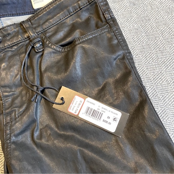 DIESEL Womens Denim Jeans Super Slim Fit Shiny Cotton Black Pant BNWT - Picture 3 of 11